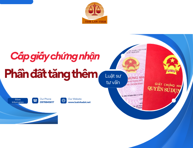 Cấp Giấy chứng nhận cho diện tích tăng thêm