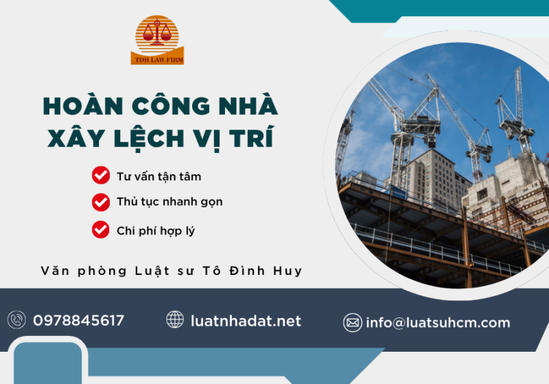 Hoàn công nhà xây lệch vị trí