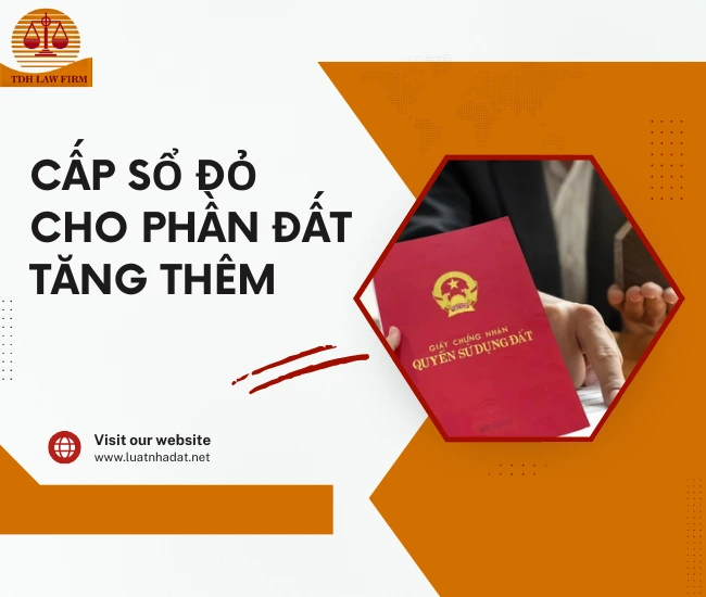 cấp sổ đỏ cho phần tăng thêm