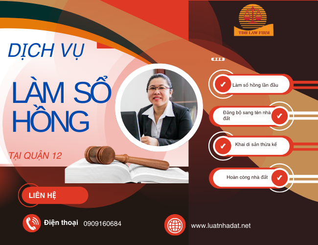 Dịch vụ làm sổ hồng tại quận 12