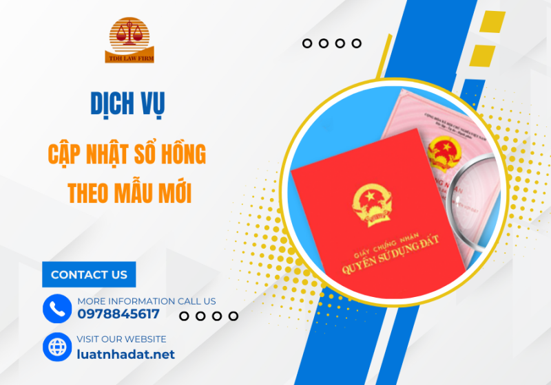 dịch vụ cập nhật sổ hồng theo mẫu mới