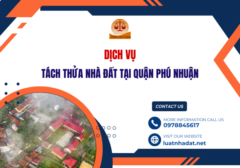 dịch vụ tách thửa nhà đất tại quận phú nhuận