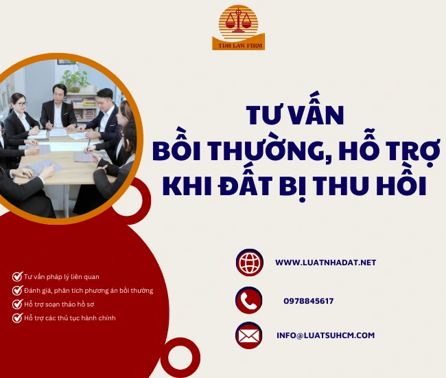 Tư vấn hỗ trợ về bồi thường khi thu hồi đất