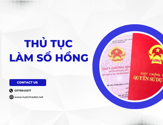 Thủ tục làm sổ hồng