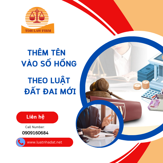 Thêm tên vợ, chồng vào sổ hồng theo Luật đất đai mới