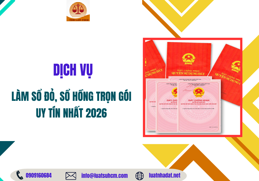 Dịch vụ làm sổ đỏ, sổ hồng trọn gói, uy tín nhất 2026
