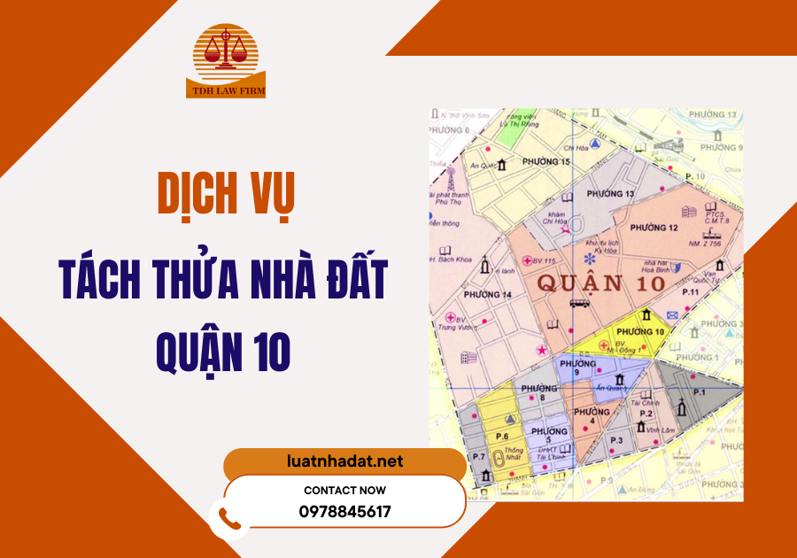 dịch vụ tách thửa nhà đất quận 10
