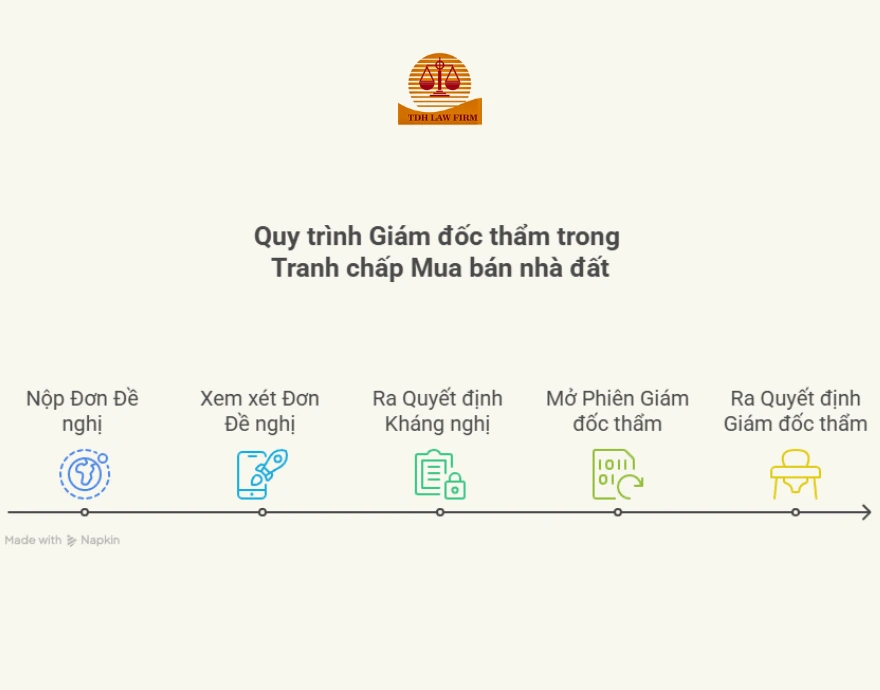 quy trình GDT trong tranh chấp mua bán nhà đất