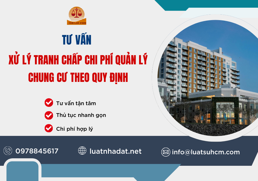 Tư vấn xử lý tranh chấp phí quản lý chung cư theo quy định